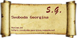 Svoboda Georgina névjegykártya